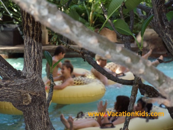 Choose your adventure at the Waikolohe lazy River at Disney Aulani Resort from either serene or extreme.