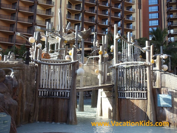 The Menehune bridge waterpark if the perfect play area for all of your 