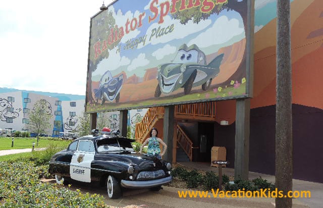 Be sure to give Sarge a salute on your way to your Cars Suite at Disney's Art Of Animation Resort