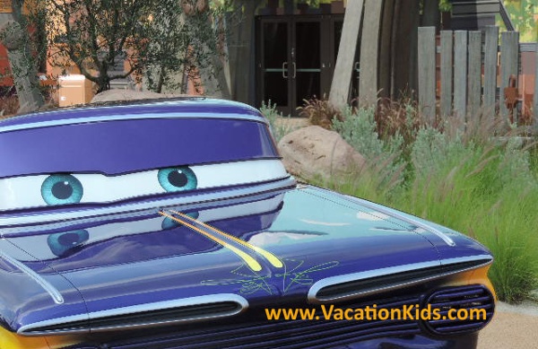 Be sure to stop and say hello to Low & Slow Ramone on the way to your Cars Suite at Disney's Art Of Animation Resort