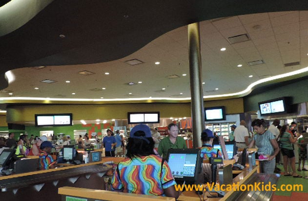Guests at the Disney Art Of Animation can enjoy delicious quick service meals at the Landscape of Flavors Food Court