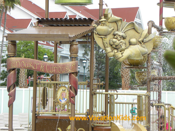 The kids splash park at the Grand Floridian is more fun than a madhatter's tea party
