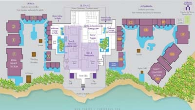Paradisus Playa Del Carmen Resort Map