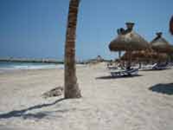 The white sand beach of Hotel Marina El Cid