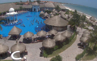 View of the pool and beach at Now Sapphire Riviera Cancun Resort & Spa