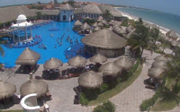 View of the pool and beach at Now Sapphire Riviera Cancun Resort & Spa