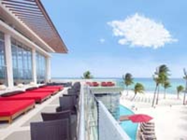 Beach Deck view from the Azul Fives Hotel