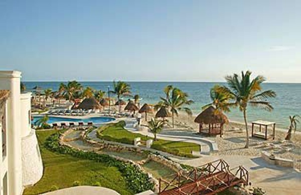 Azul Beach Resort view of pool and beach