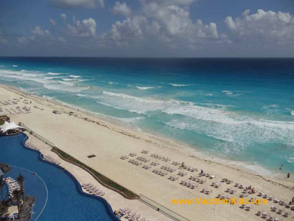Beach area of Hard Rock Canun Hotel