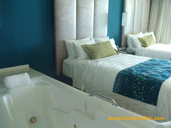 Standard room with Jacuzzi at the Hard Rock Cancun Hotel all inclusive family resort