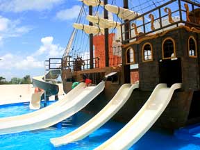 Treasure Island Water park at the Great Parnassus Resort & spa all inclusive family resort