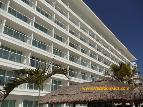 View of the new balconies as part of the guest room upgrades at the Krystal Hotel Cancun