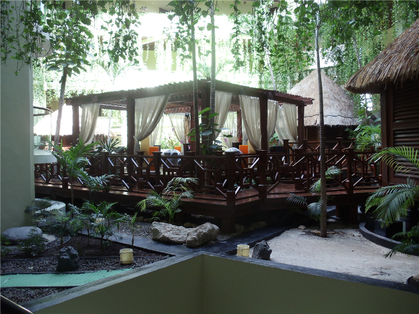 Balinese style spa at the Paradisus Cancun all inclusive resort