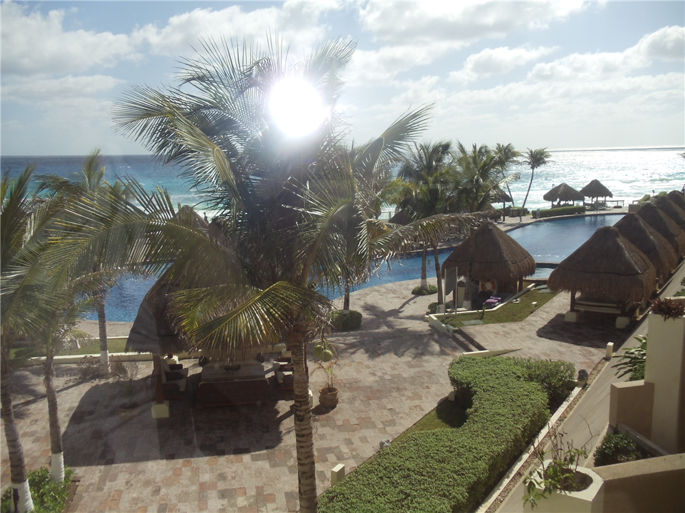 Pool and grounds at the Paradisus Cancun all inclusive family luxury resort