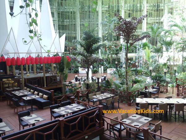 Asian fusion Restaurant Bana inside one of the pyramids of the Paradisus Cancun