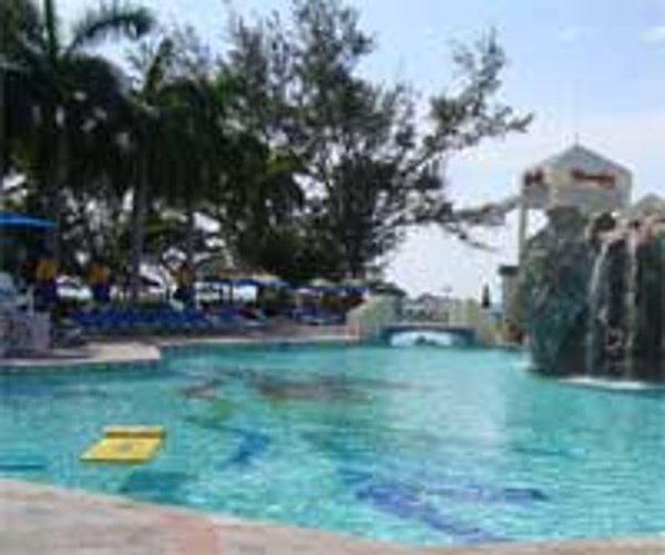 Waterfall in the Caribbean pool at Beaches Turks & Caicos Resort