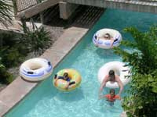 Your family can relax and refresh at the lazy river at Beaches Turks & Caicos Resort