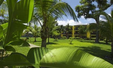 Tropical garden views from rooms at Beaches Negril in Jamaica