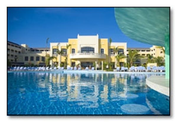 View of main lobby area at Iberostar Rose Hall Beach Resort Jamaica