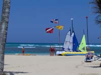 Non motorized water sports are part of the all inclusive program at Dreams Punta Cana Resort