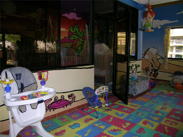 Fully air conditioned Baby care club at the Melia Punta Cana resort