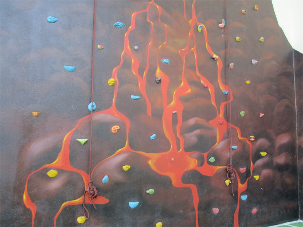 Kids Climbing wall at the Explorer's club at Now Amber Puerto Vallarta Resort