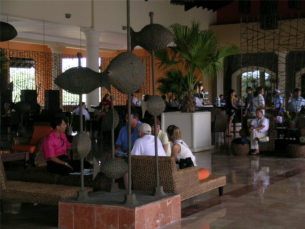 Lobby view of Ocean Blue Resort