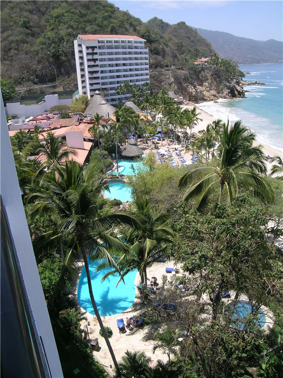 Balcony views from Dreams Puerto Vallarta