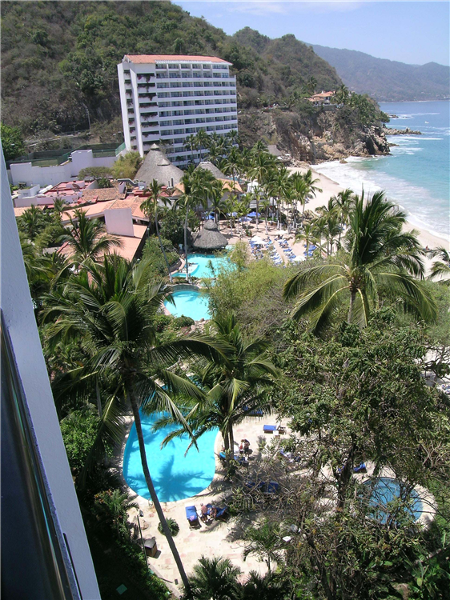 Balcony views from Dreams Puerto Vallarta