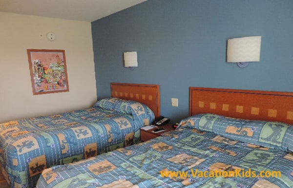 Rooms at Disney's Pop Century Resort offer comfortable surroundings at a value price