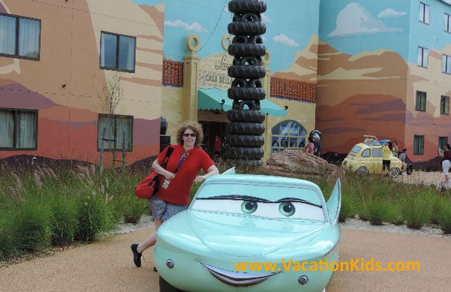 Flo and Vacationkids founder Sally Black welcome you to Disney's Art Of Animation Resort