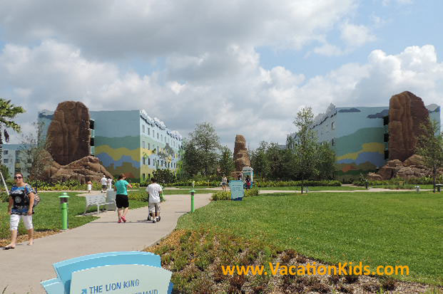 Follow the path to the Lion King Suites at Disney's Art Of Animation Resort
