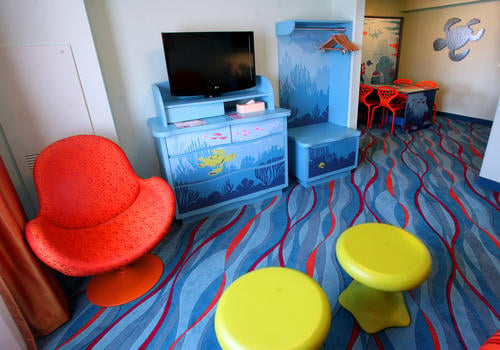 Check our the colorful and cheerful Nemo Suites at Disney's Art Of Animation that will accommodate families of 6