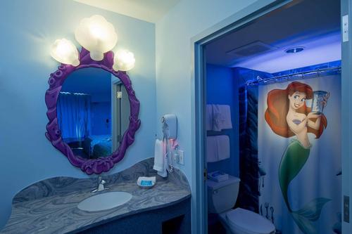 Check out the Little Mermaid Bathrooms at Disney's Art Of Animation Resort