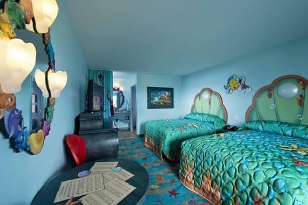 Check out the beautiful Little Mermaid rooms that will be a favorite of every Disney Princess at Disney Art Of Animation Resort