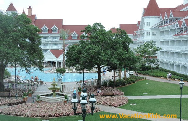 Pool views of Disney's Grand Floridian Resort