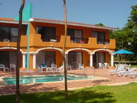 Hacienda Jr suites are family of 5 friendly. Each building of 10 suites has it's own private pool right outside your door.
