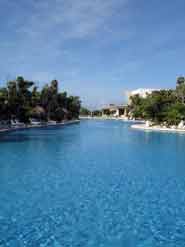 Three massive pools for guests to enjoy at the Grand Sirenis Mayan Beach Resort in the Riviera Maya
