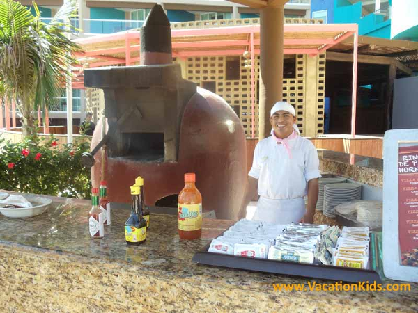 Wood Oven Pizza Anyone?...Great for a poolside snack at the Hard Rock Cancun Hotel