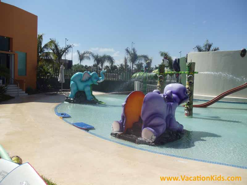 Kids waterpark at the Kids club at the Hard Rock Cancun Hotel