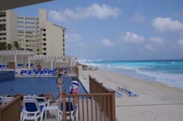 View of Cancun Beach from the Great Parnassus Resort & spa