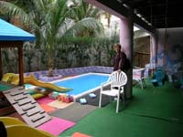 Crown Paradise Hotel baby club splash pool in Cancun by vacationkids