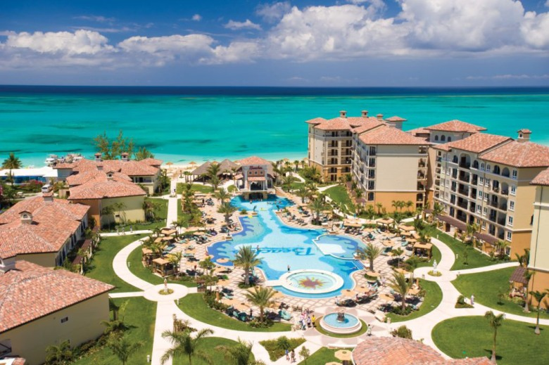 View of the Italian villiage and pool at Beaches Turks & Caicos