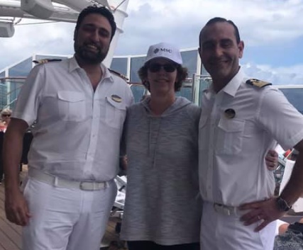 MSC Seaside Sally Black and Captain DePalma
